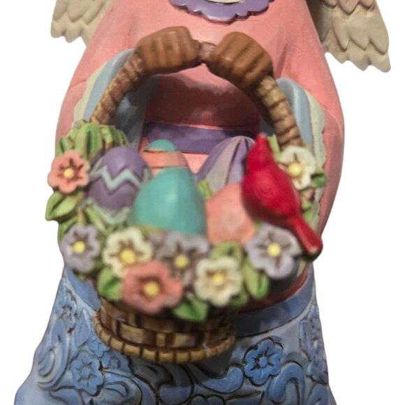 Basket Of Easter Blessings Angel Figurine Jim Shore Heartwood Creek 2021 - Picture 9 of 16